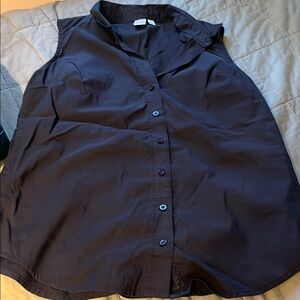 Women's Black Sleeveless Top